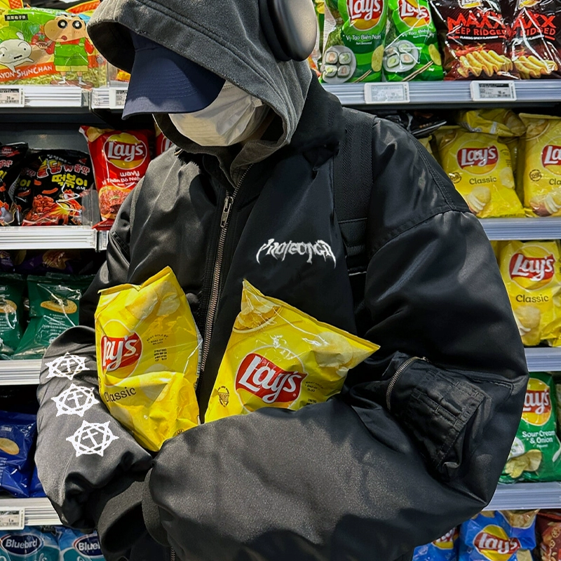 GRAILZ FK, американский модный бренд VIBE, утолщенная летная куртка, бейсбольная форма, пуховик BOMBER с хлопковой подкладкой, пальто MA1