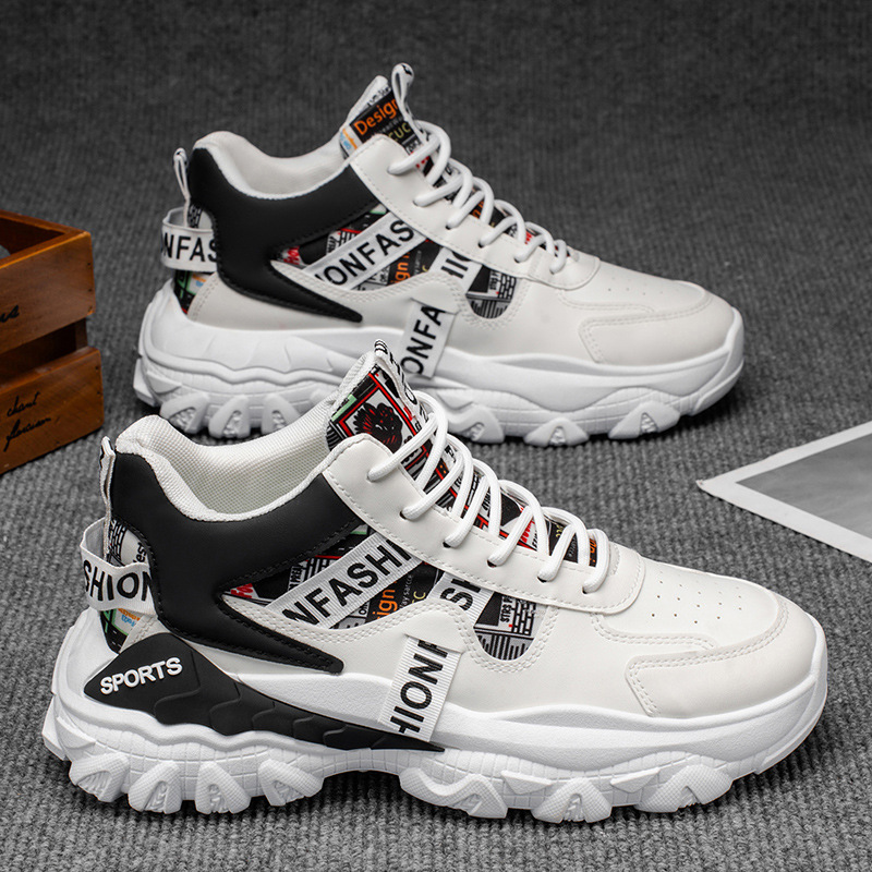 Zapatos de invierno para hombres nuevos zapatos de alta altura, zapatos deportivos de hombre, tendencia universal, suela gruesa aumentada, zapatos casuales para correr.