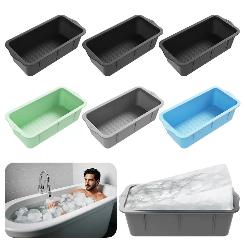 跨境大号硅胶冰块模具长方形烤盘面包吐司模具耐高温DIY蛋糕模具