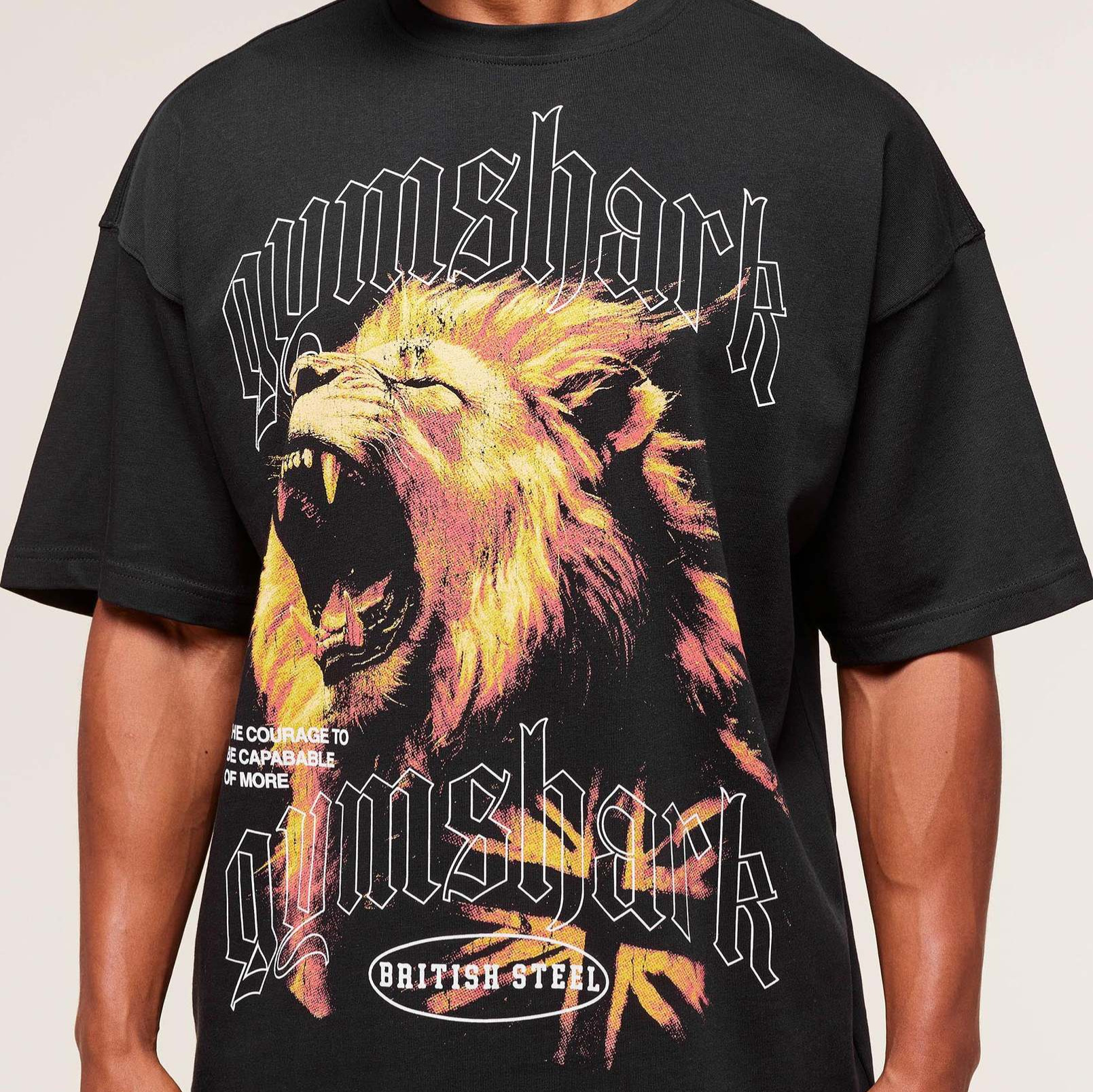 ジムシャーク マッスルシャーク アメリカンスタイル ファッション フィットネス スポーツ ゆったり 大きめサイズ プリント メンズ 半袖Tシャツ