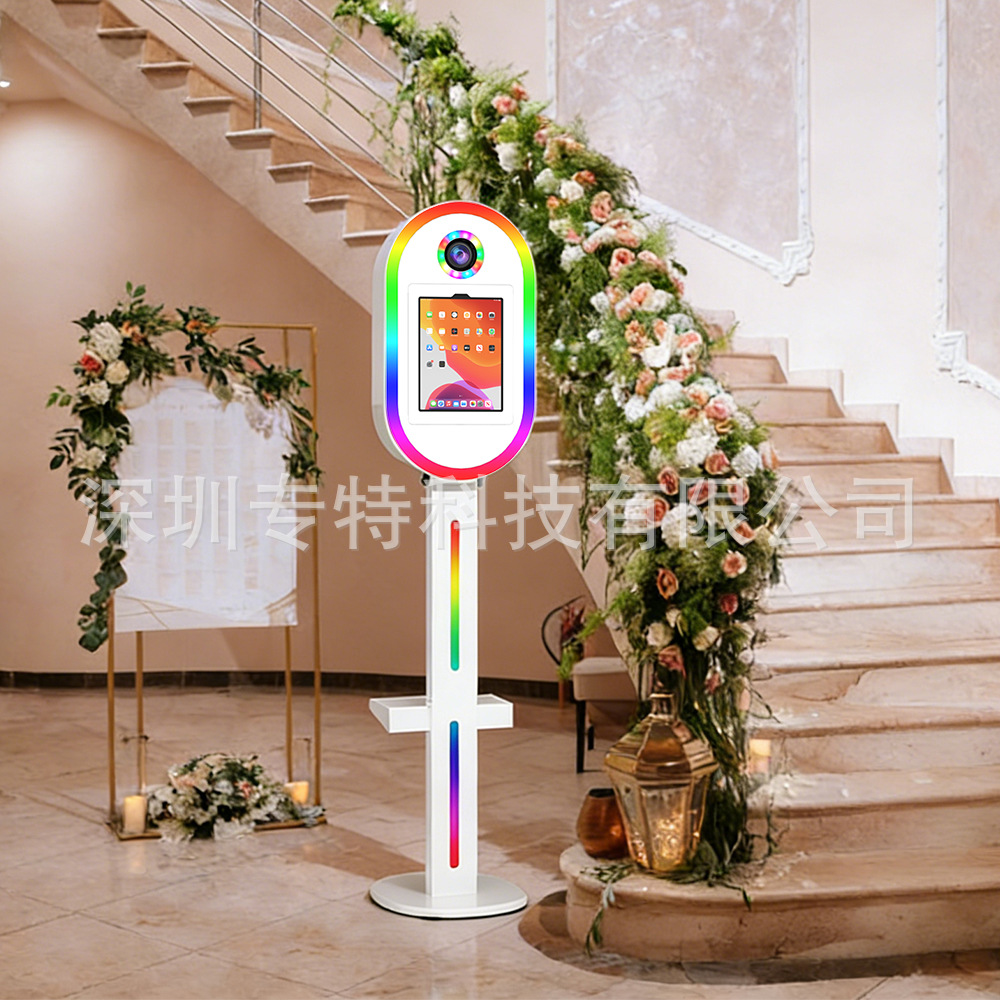 Cabina de Fotos para iPad de Hierro con Luces LED para Fiestas de Cumpleaños image 1