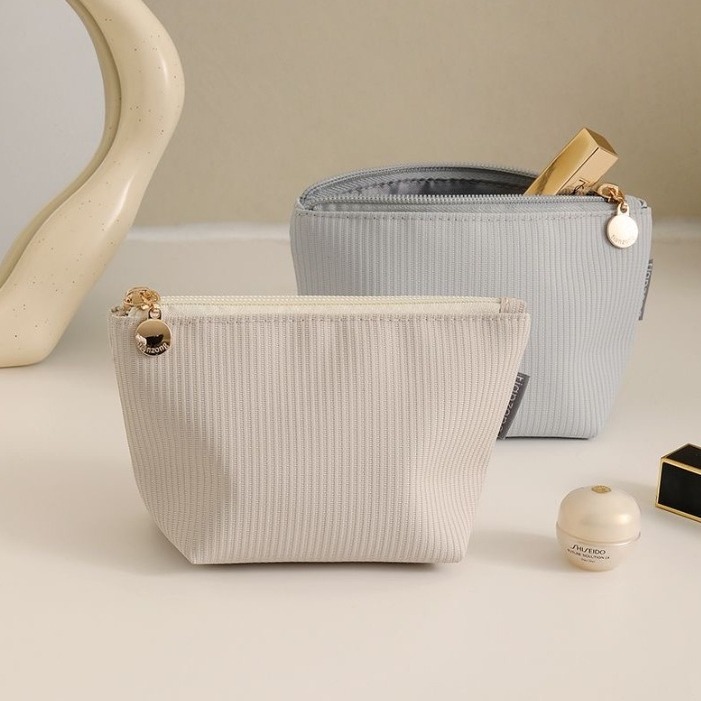 2025 새로운 화장품 가방 작은 부드러운 가죽 화장품 가방 슈퍼 소프트 여행 동전 립스틱 보관 가방 고급 휴대용