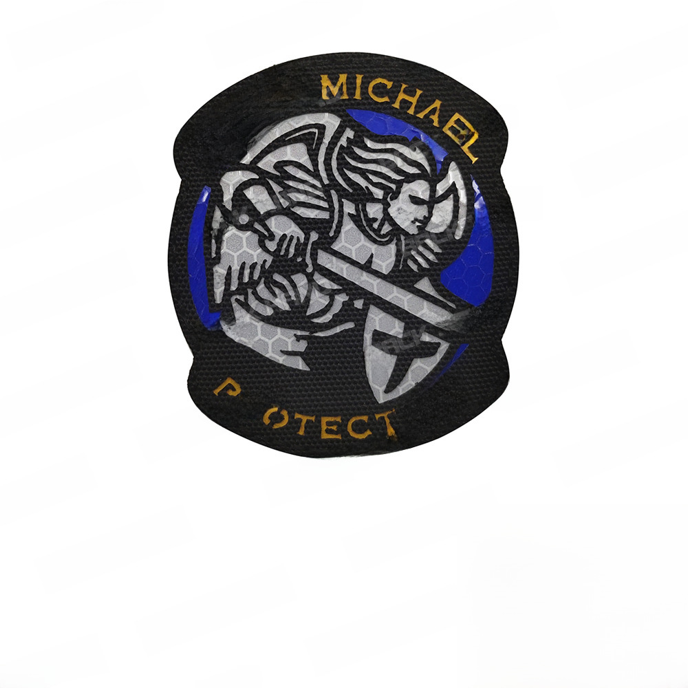 하이케 야외 국경 간 재고 대천사 세인트 마이클 완장 벨크로 배낭 스티커 스티커 스티커