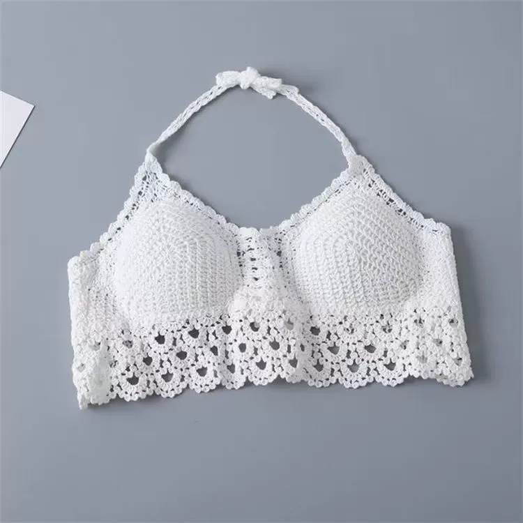 Summer beach T-shirt with bow, tank top, backless