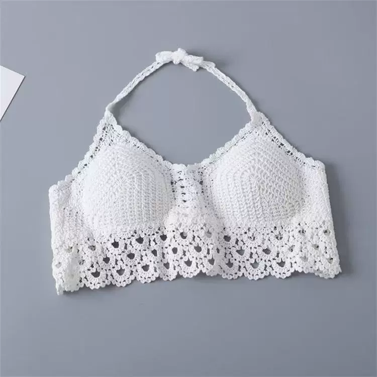 Summer beach T-shirt with bow, tank top, backless