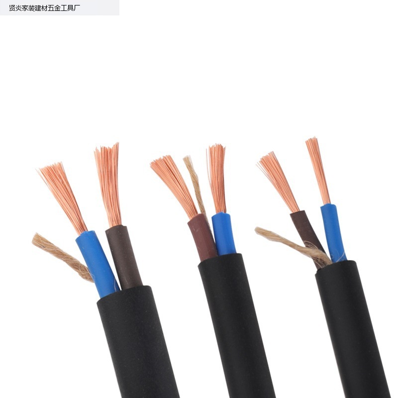2 芯ケーブル 2.5 純銅珠江電線 2 芯家庭用軟線 1/4/6 平方延長電源シース線|undefined