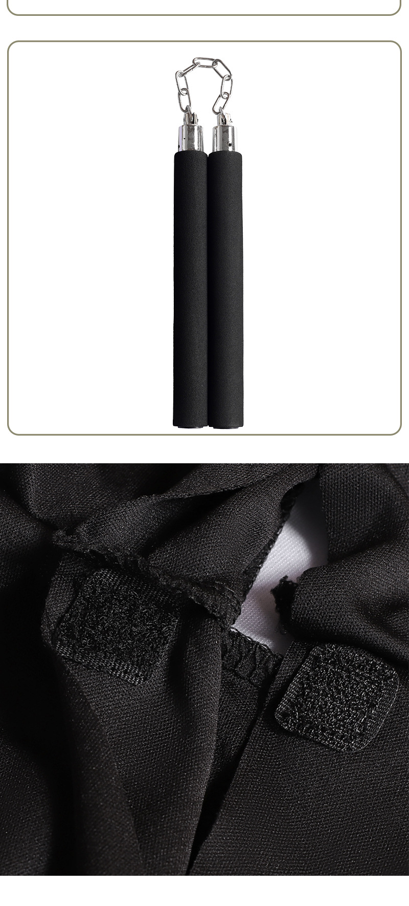 New Halloween ninjia cosplay Ninja children's costume playing suit Black Samurai performance costume