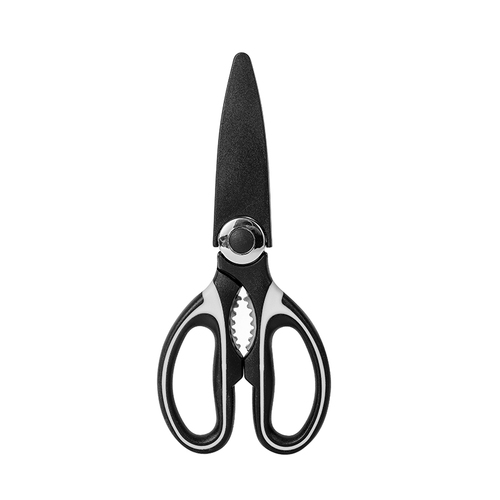 Thickened kitchen scissors wholesale powerful chicken bone scissors household stainless steel panda scissors large scissors multifunctional food scissors