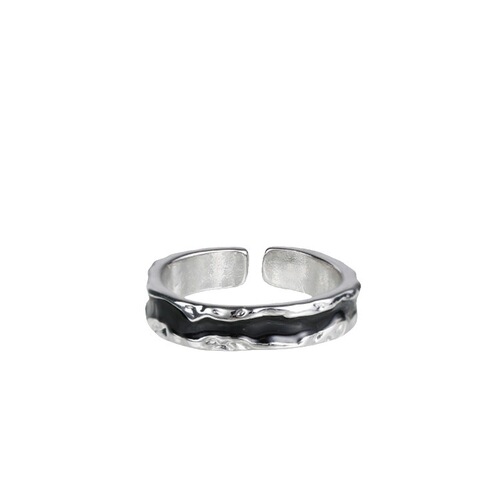 Dark ring cold style niche irregular design ring for men and women ins retro simple couple style