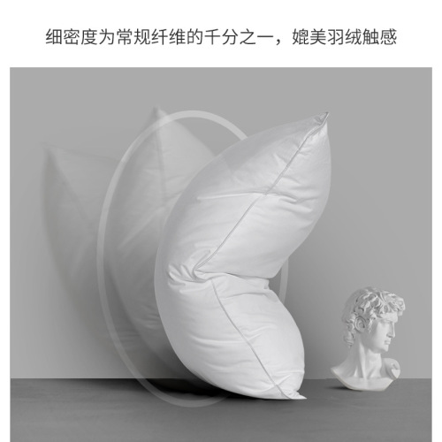 Five-star hotel pillows, single and double feather velvet couple cotton pillow core, home cervical vertebra support to help sleep wholesale