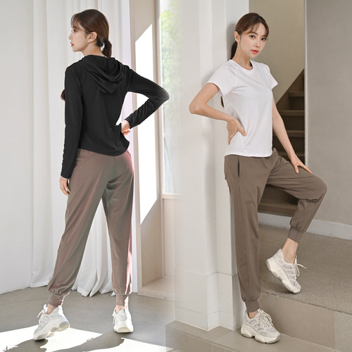 Yoga wear women's coat pants two-piece set professional running fashionable new cardigan fitness suit set wholesale
