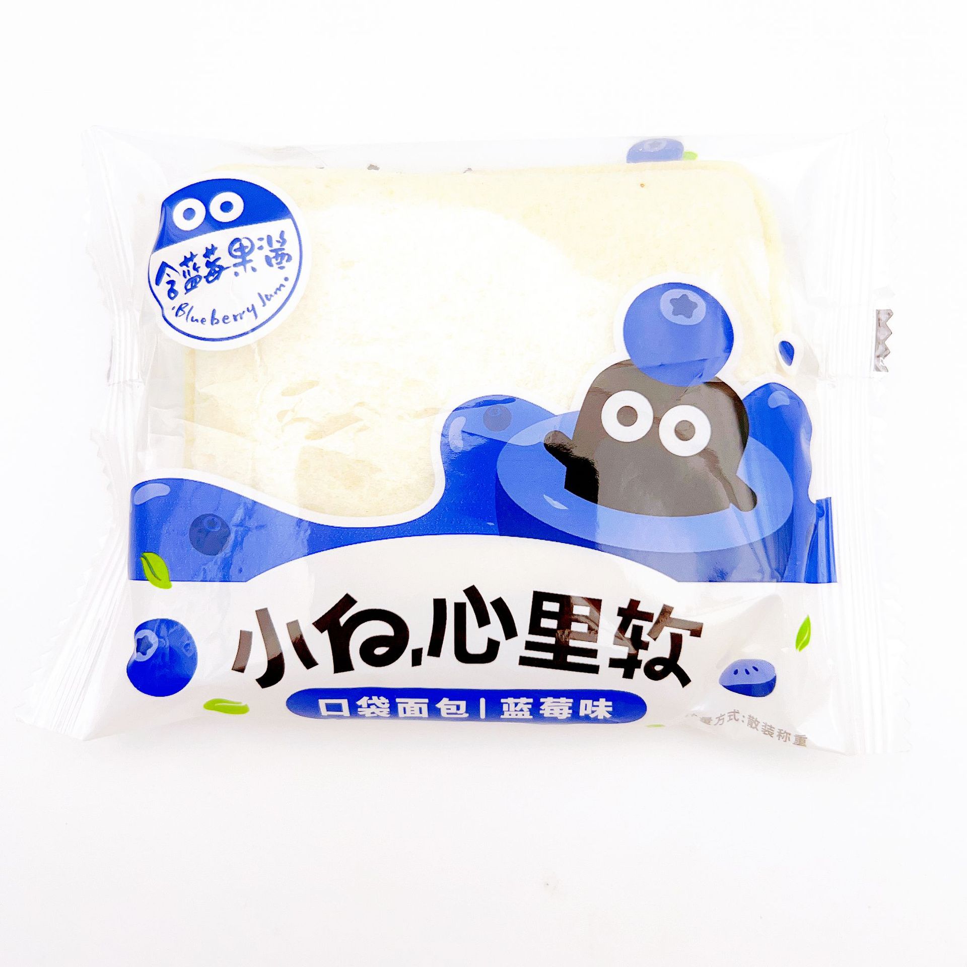 慕蘭卡小白心裡軟口袋麵包藍莓菠蘿果粒夾心早餐麵包 1件4斤