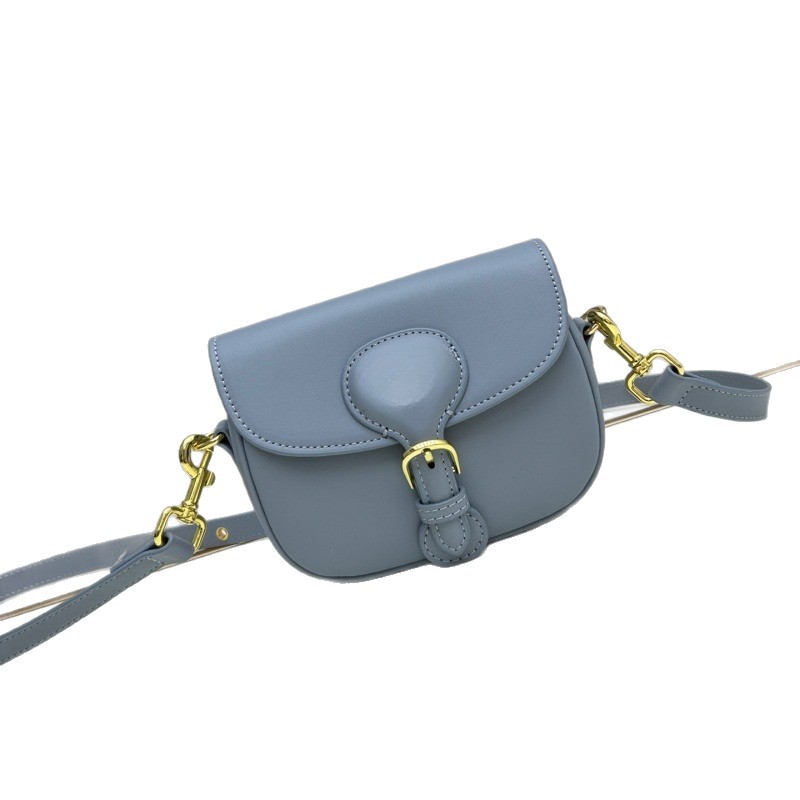 In Stock D-Brand BOBBY EAST-WEST European & American Retro Cowhide Solid Color Bobby Bag Shoulder Crossbody Underarm Bag - Thumbnail 5