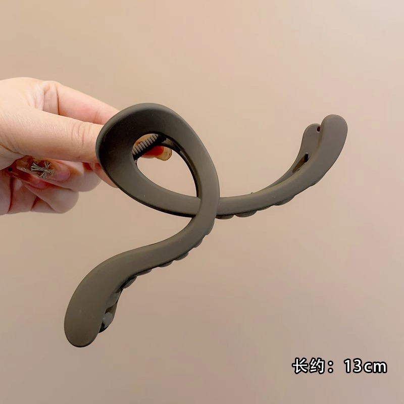 Clip de tiburón grande, clip de agarre para el cabello de placa de sensación de alta calidad, horquilla de temperamento, nuevo estilo, horquilla de gran volumen, tocado de primavera y verano, mujer