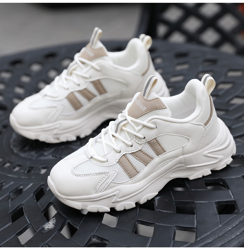 Scarpe da tennis da donna Scarpe da passeggio Scarpe in pelle Scarpe da ginnastica Scarpe da ginnastica sintetiche in mesh facili da pulire_voghion.com