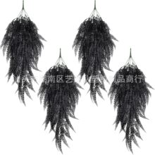 跨境人造悬挂仿真假波士顿蕨类壁挂植物藤条黑色波斯草秋色室户外