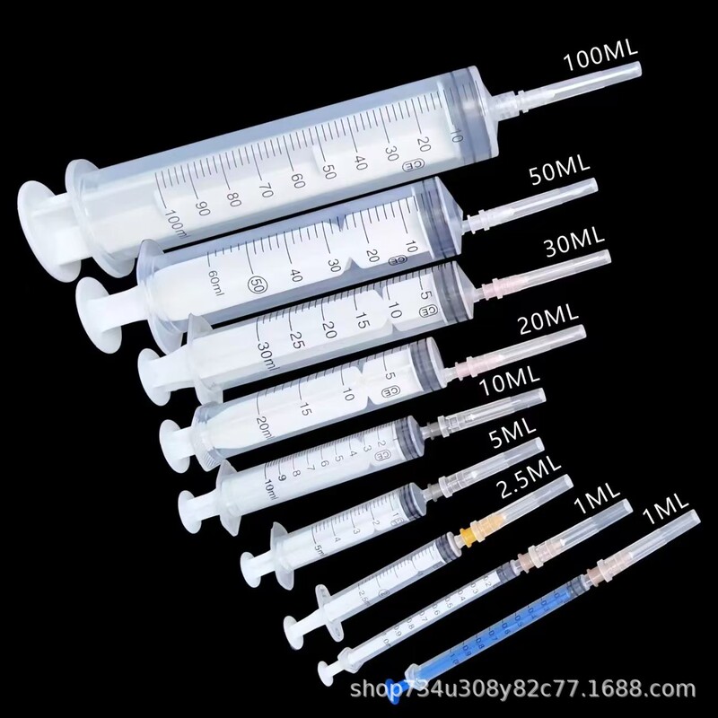 Industrial Veterinary Large-Mouth Syringe, Needle Tube, Dispensing and Filling Device, Ink Filling, Large Size, Large Capacity, Bird Feeding Experiment