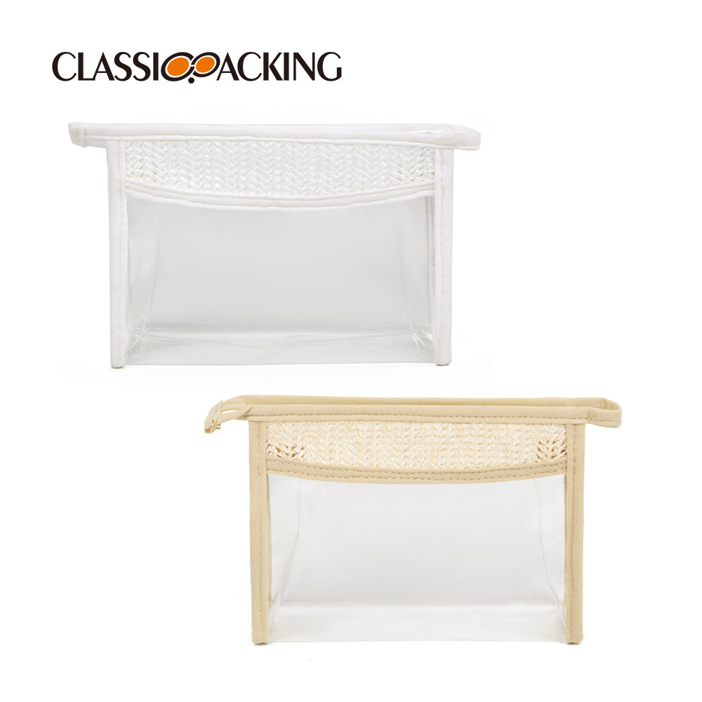 Bolsa de almacenamiento de cosméticos estilo ins Material tejido a mano Bolsa de almacenamiento impermeable Suministro directo de fábrica Bolsa de cosméticos portátil