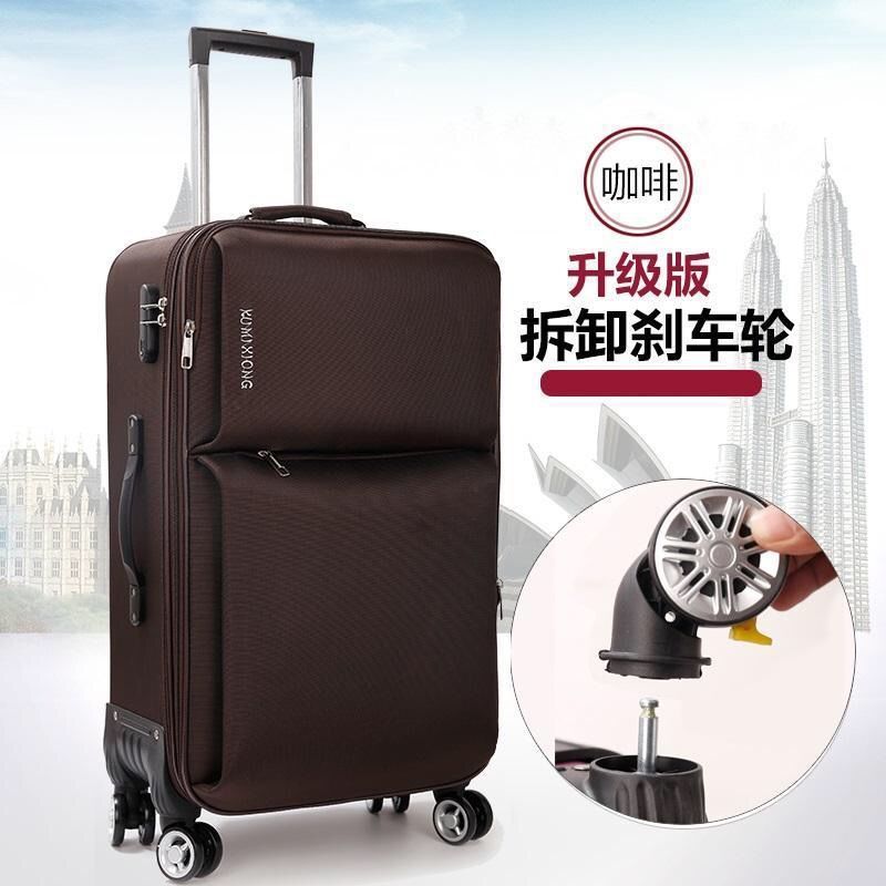 Oxford maleta de tela universal rueda caja de viaje para estudiantes de sexo masculino y femenino caja de cifrado caja de tela pulgada pulgada