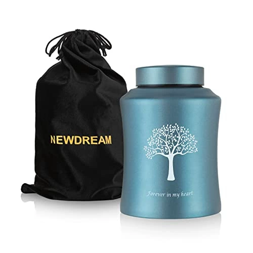 Pet Мемориальная банка пепла синий дерево жизни скучает по любви домашних животных