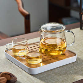 88PD批发玻璃茶壶耐高温泡茶壶过滤杯子套装茶具单人水果茶壶红茶
