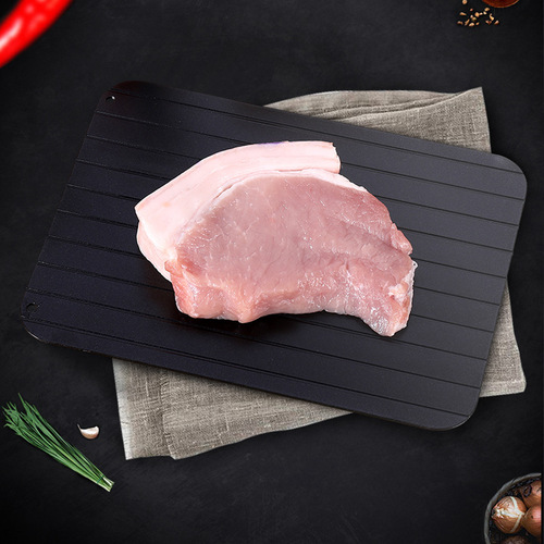 Aluminum rapid thawing board, home steak seafood thawing plate, aluminum cutting board, meat thawing cutting board