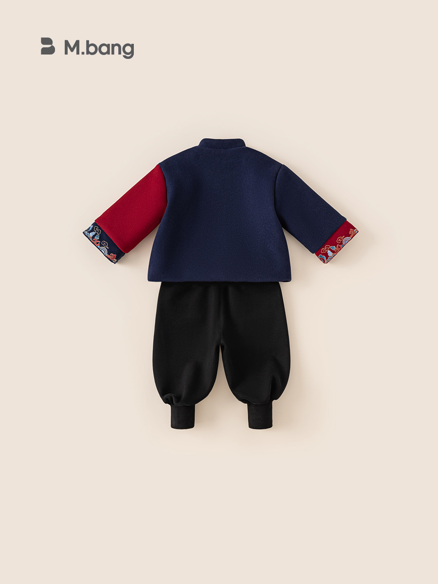 Yubao ropa infantil para niños set de ropa de invierno estilo chino Año Nuevo chino para niños Año Nuevo aniversario de dos piezas set