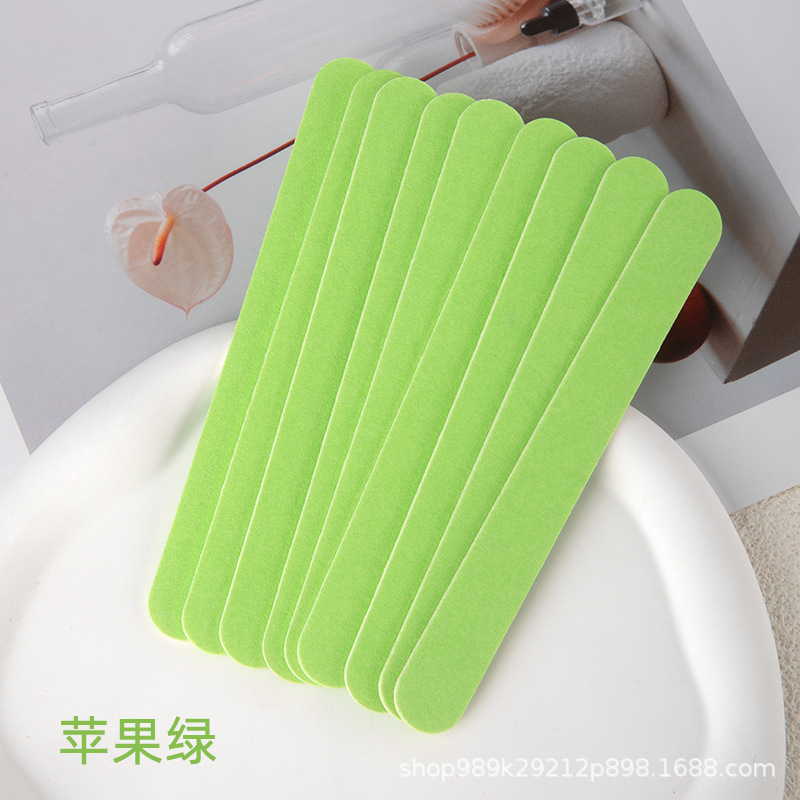 短款迷你指甲锉彩色木皮锉小搓条 穿戴甲打磨条双面打磨不掉砂|undefined