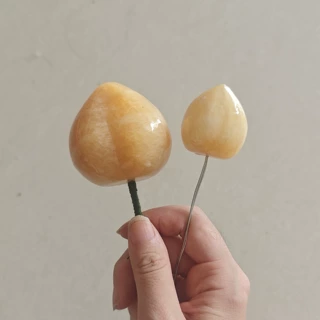 天然玉石玉器花瓣叶子桃子原材料粉晶桃子配件零售玉石桃子桔子