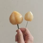 叶子原材料天然粉晶玉石