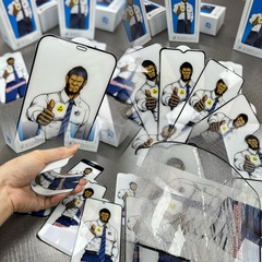 藍猩鋼化膜適用realme GT Neo3防指紋 真我手機V11防靜電玻璃貼膜