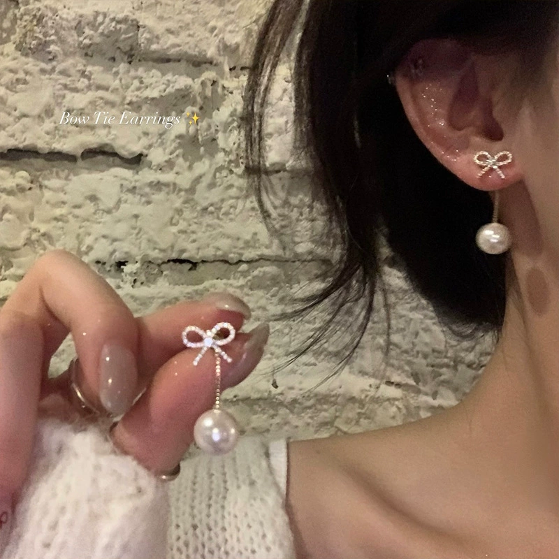Серьги (серебро S925) с жемчужными вставками, цветочный легкий люкс стиль, деликатные и легкие