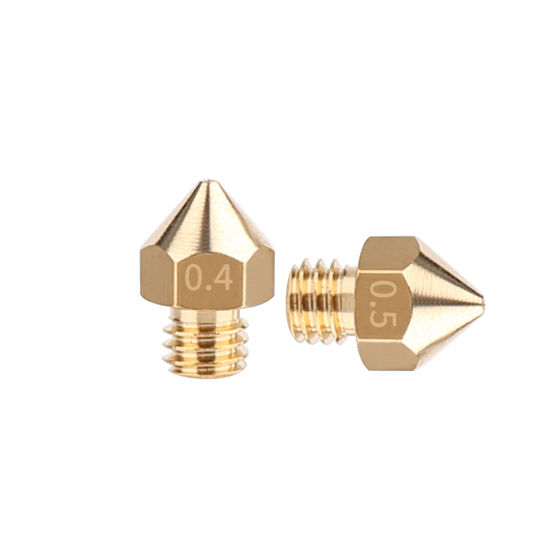 創想CR-10S Pro黃銅噴嘴3D打印機配件噴頭1.75MM M6*0.75細牙螺紋