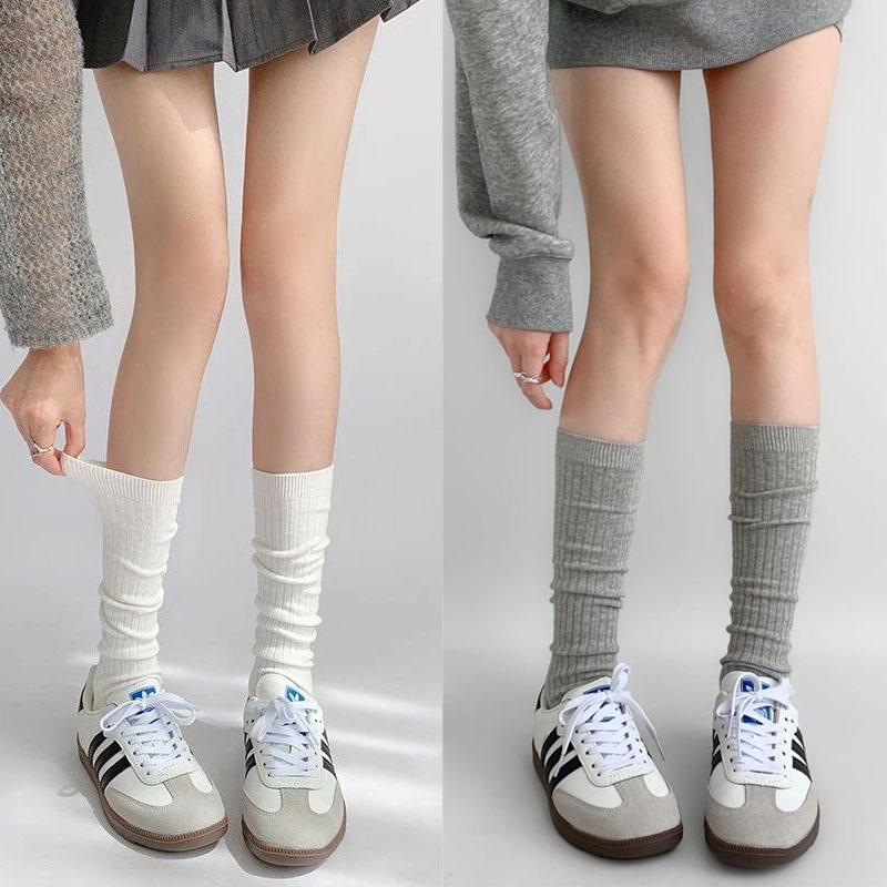 White Ballet-Style Hollow-Out Calf Socks, Summer Thin Non-Slip Pure Desire Style Seamless Mesh Breathable Summer Slouch Socks