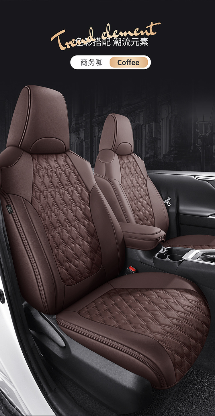 Diamond leather seat cover car seat cushion new high-end seat cushion cover four seasons universal all-inclusive special seat cover breathable