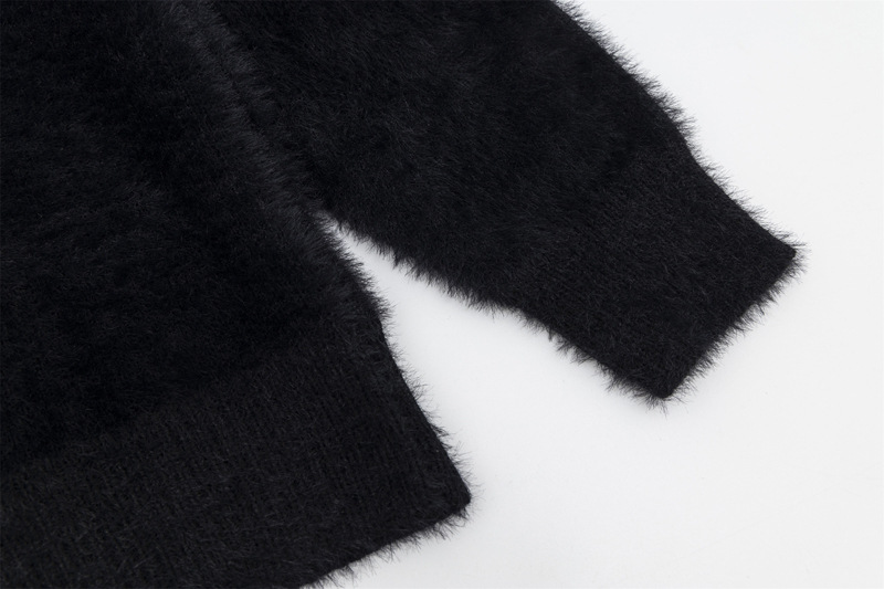 Vêtements pour hommes, design de niche de rue, sens du mohair, marque de mode Spider, style paresseux, pull décontracté ample_voghion.com