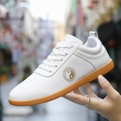 Duwei Ke Tai Chi Shoes for Women with Cowhide Soles, Soft Leather for Men, Tai Chi Competition, Practice, Martial Arts Shoes, Spring and Autumn Season, Four Seasons