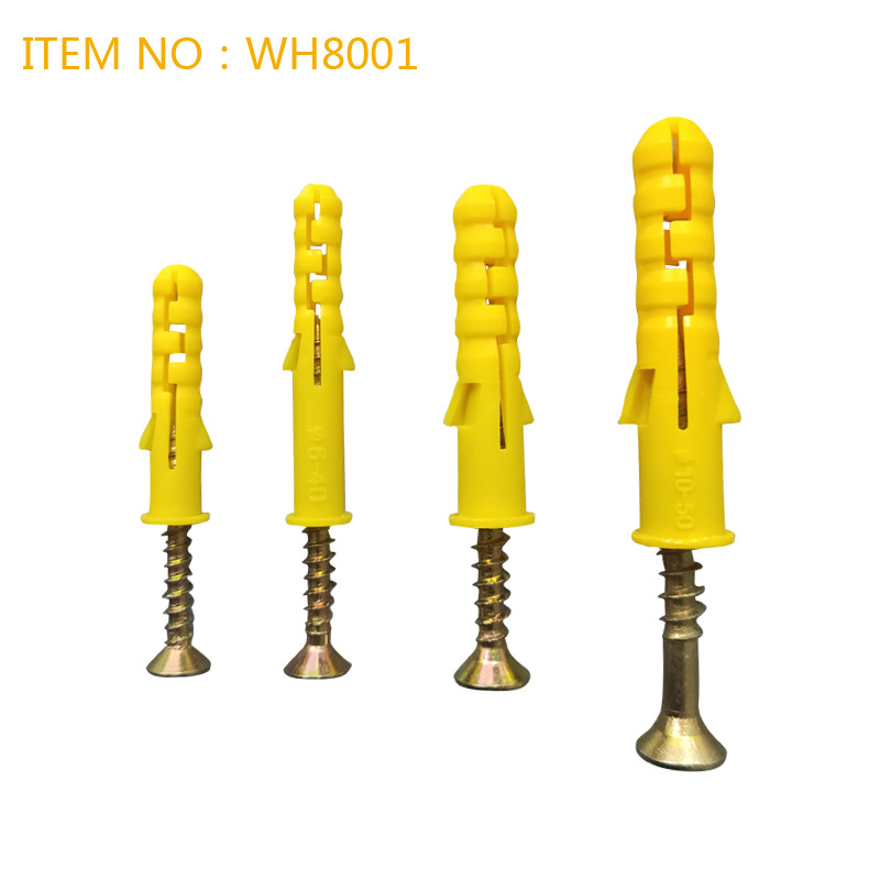 厂家供应小黄鱼膨胀钉 M6/M7/M8/M10 加长塑料锚栓加长锚栓
