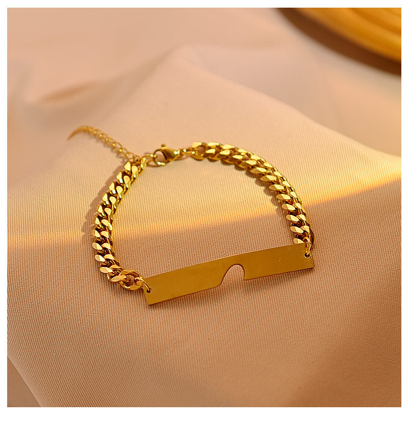 1 Piece Quantity Daily, Street Occasion Titanium Steel Retro Heart Shape Bracelets