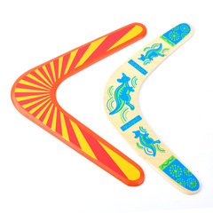 Children's wooden boomerang boomerang boomerang frisbee boomerang v-dart outdoor sports darts flying saucer toy