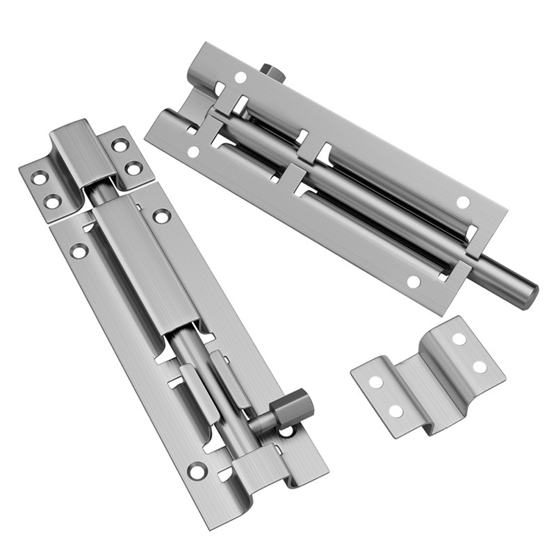 304 perno de acero inoxidable perno de puerta abierto perno de puerta perno de madera perno antirrobo perno de cerradura de baño perno de botón fábrica al por mayor