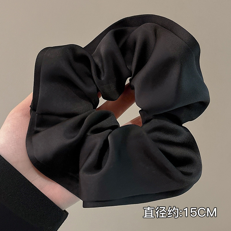 Perlas de terciopelo de alta sensación, anillo de cabello de intestino grande, temperamento femenino elegante, cuerda de cabello de cola de caballo baja, cuerda de cabello de alta elasticidad no dañada