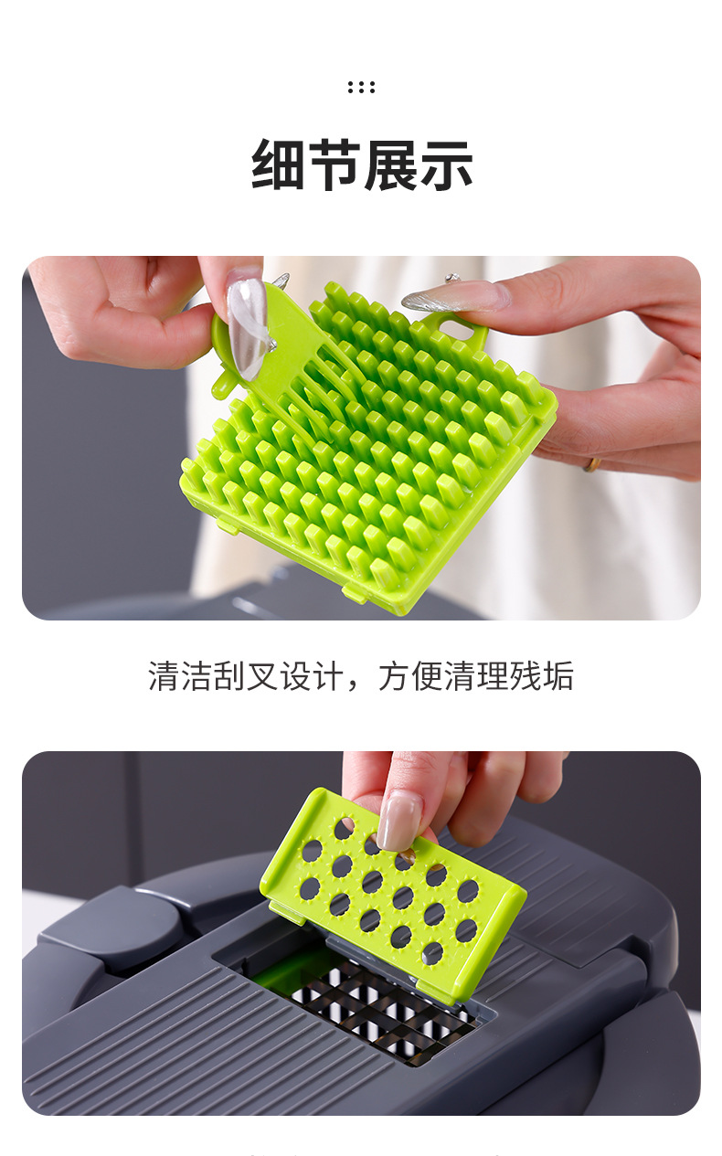 Vegetable Dehydrator and Chopper 2-in-1 Colander Vegetable Cutter Multifunctional Shredder Slicer Manual Vegetable and Fruit Salad Maker for Home Kitchen