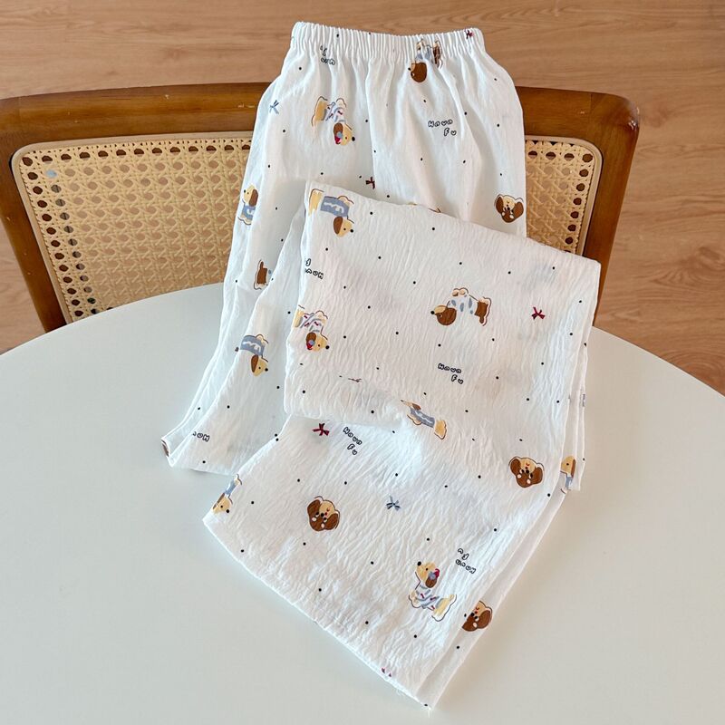 Wholesale and dropshipping of summer women's pajama pants, soft trousers suitable for outdoor wear, loose-fitting home pants for air-conditioned rooms Wholesale and dropshipping of summer women's pajama pants, soft trousers suitable for outdoor wear, loose-fitting home pants for air-conditioned rooms