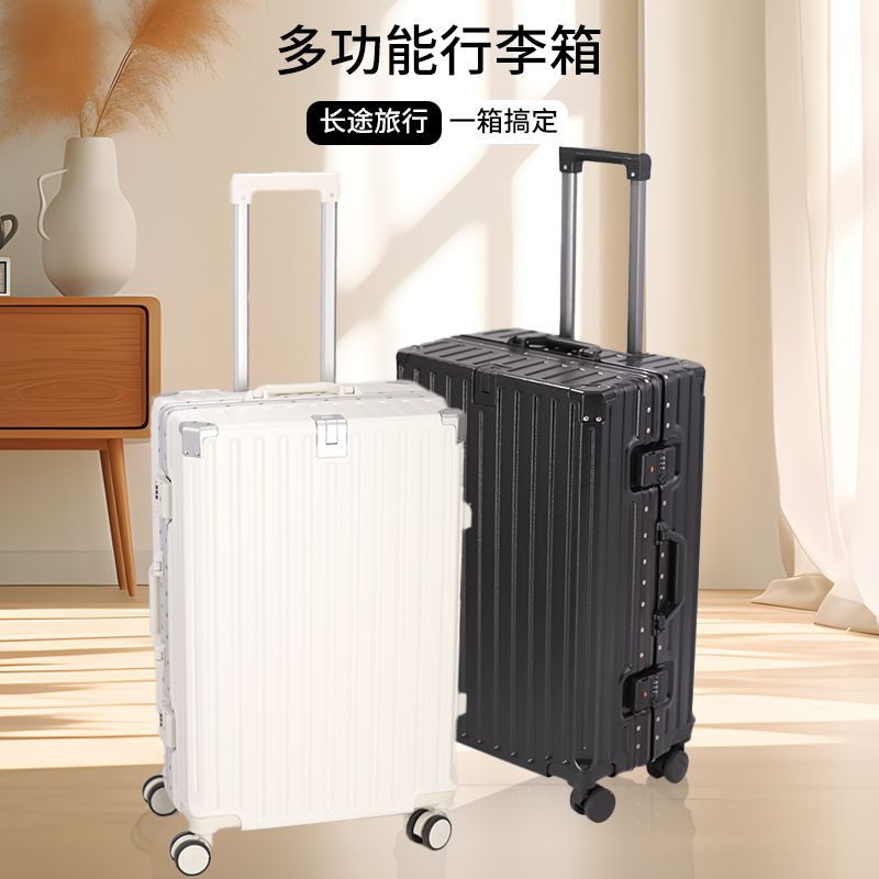 Durable capacious universal suitcase for men and women