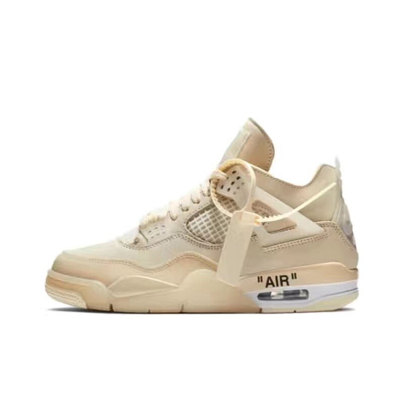 純正オリジナル AJ4 バスケットボールシューズ 電動スポーツシューズ ホワイトセメント ミッドナイトオーリー 男女カップル スポーツトレンド|undefined