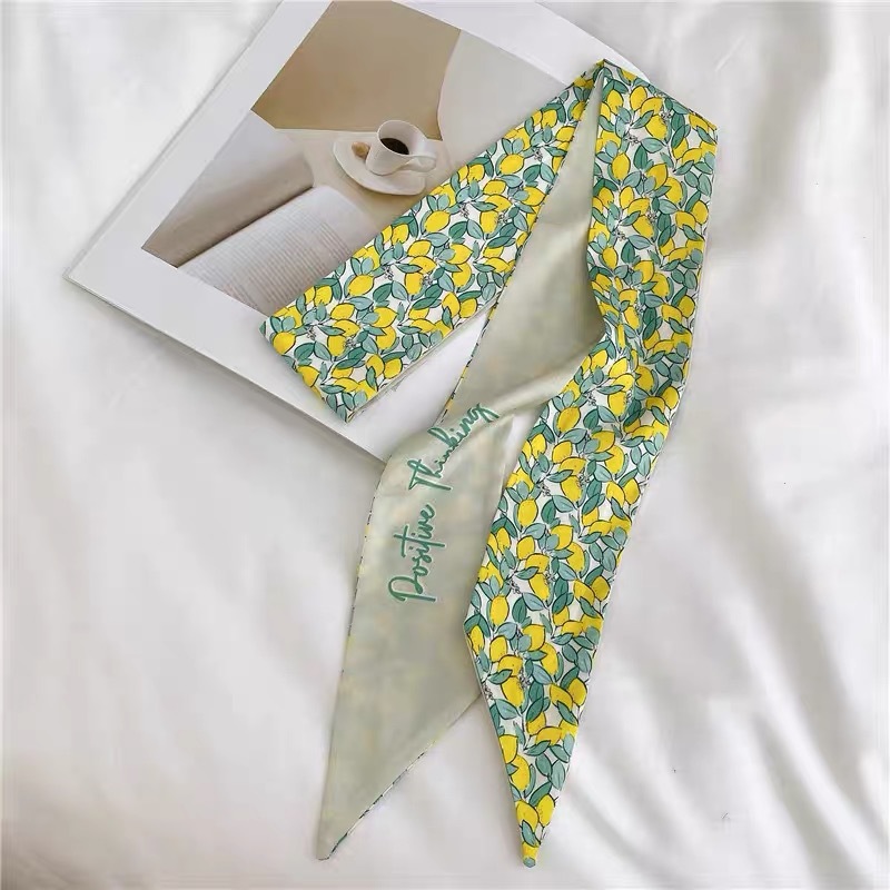 Estilo francés Internet celebridad bufanda banda para el cabello Niñas vintage pajarita banda para el cabello largo Corea del Sur ins cuerda para el cabello accesorios para el cabello