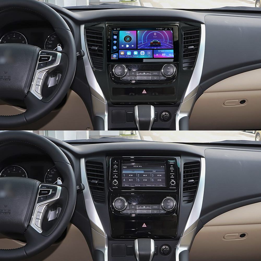 Aplicable a 17 - 19 modelos de navegación de automóviles de Android de Mitsubishi Pajero, motor de cuatro núcleos / ocho núcleos