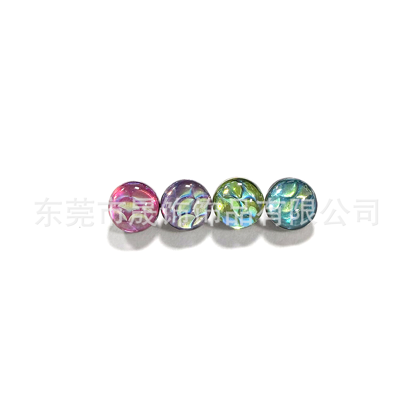 F136钛合金舌钉波光鱼鳞滴油渐变幻彩G23钛合金人体穿刺舌饰品