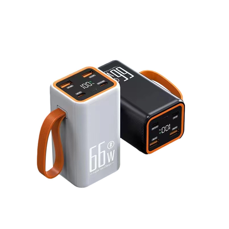 Dos salidas USB cargadoras dual LED 66W carga rápida de gran capacidad 2W mAh inteligente bidireccional capacidad súper grande